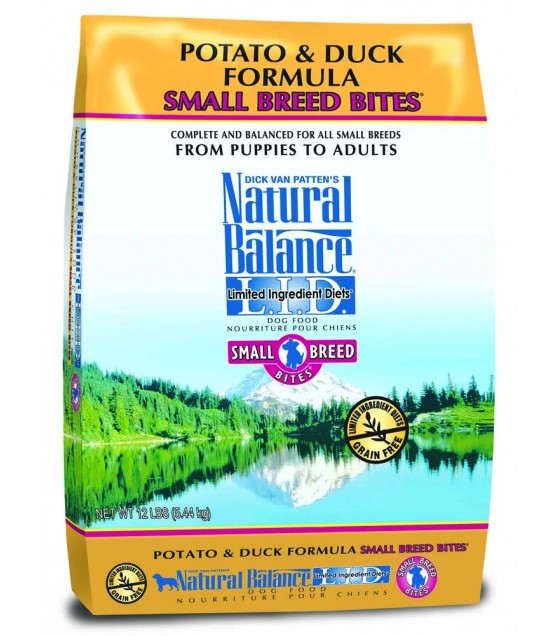 Natural Balance LID Potato & Duck Small Breed Bites Dry Dog Food 12lb